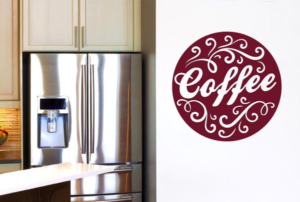 Coffee Circle Wall Sticker