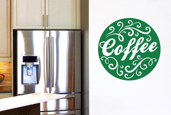 Coffee Circle Wall Sticker