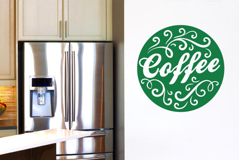 Coffee Circle Wall Sticker