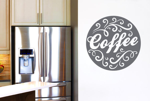 Coffee Circle Wall Sticker
