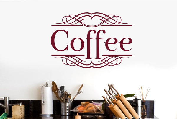 Coffee Classic Sign Wall Sticker
