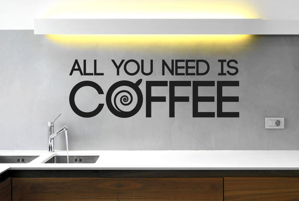 Coffee Is All You Need Wall Sticker