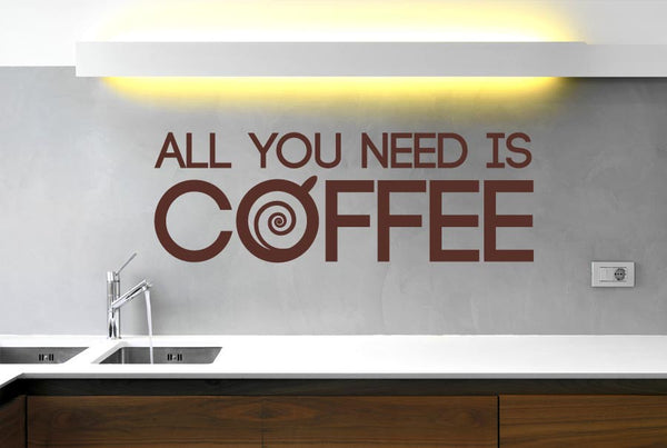 Coffee Is All You Need Wall Sticker