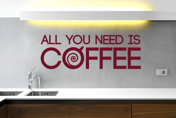 Coffee Is All You Need Wall Sticker