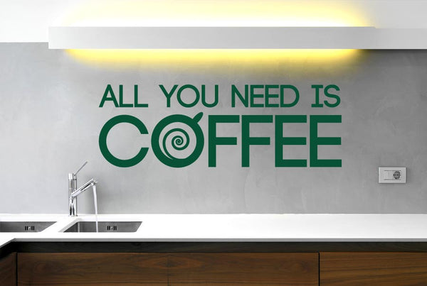 Coffee Is All You Need Wall Sticker