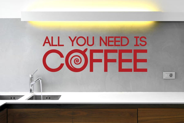 Coffee Is All You Need Wall Sticker