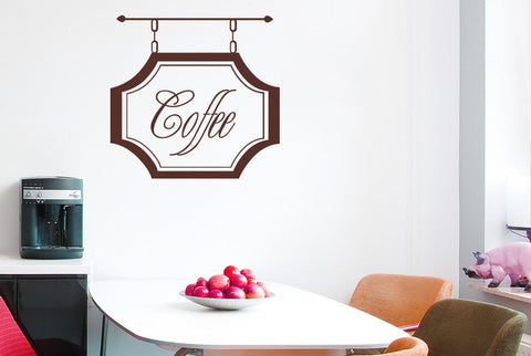 Coffee Shop Sign Wall Sticker