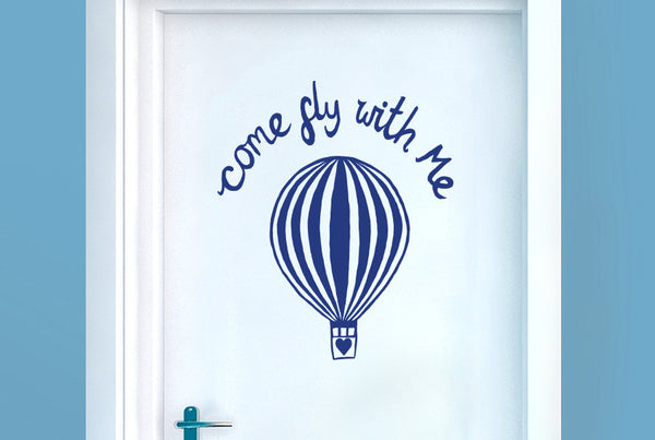 Come Fly With Me Door Room Sticker