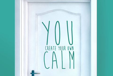Create Your Own Calm Door Room Sticker