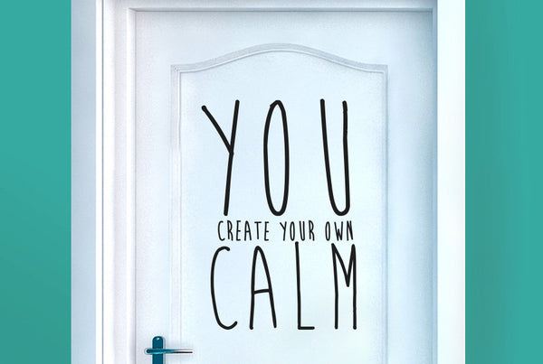 Create Your Own Calm Door Room Sticker