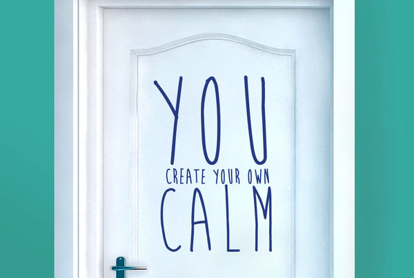 Create Your Own Calm Door Room Sticker
