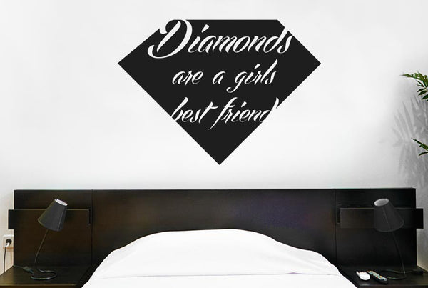 Diamonds Are A Girls Best Friend Wall Sticker
