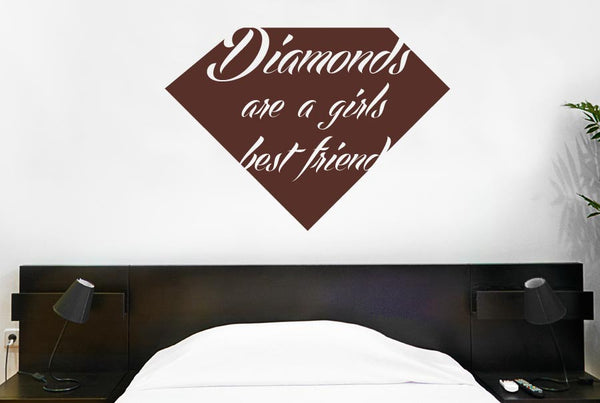 Diamonds Are A Girls Best Friend Wall Sticker