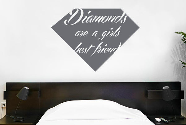Diamonds Are A Girls Best Friend Wall Sticker