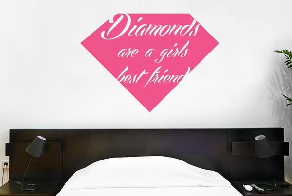 Diamonds Are A Girls Best Friend Wall Sticker