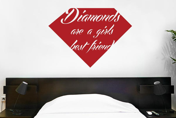 Diamonds Are A Girls Best Friend Wall Sticker