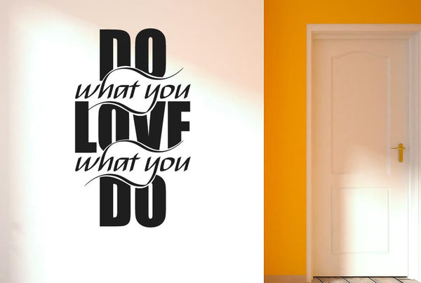 Do What You Love What U Do Intertwined Wall Sticker