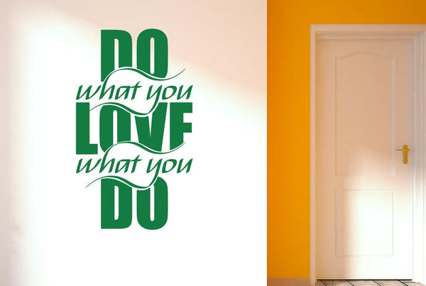 Do What You Love What U Do Intertwined Wall Sticker