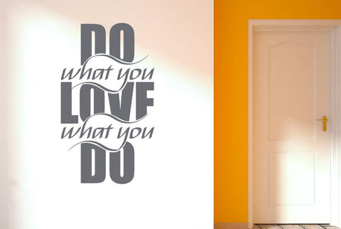 Do What You Love What U Do Intertwined Wall Sticker