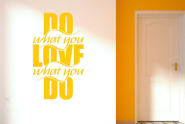 Do What You Love What U Do Intertwined Wall Sticker