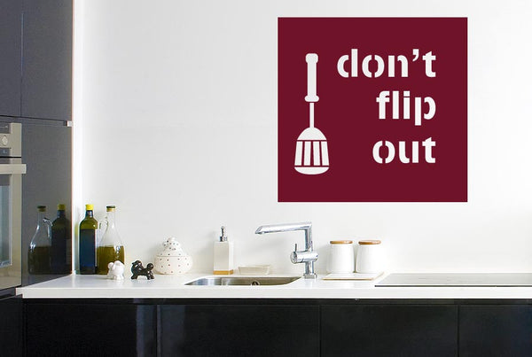 Dont Flip Out Wall Sticker
