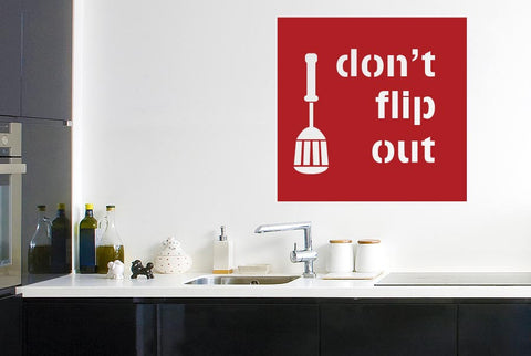 Dont Flip Out Wall Sticker