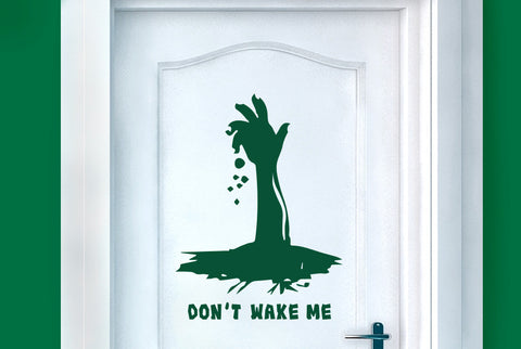 Dont Wake Me Door Room Sticker