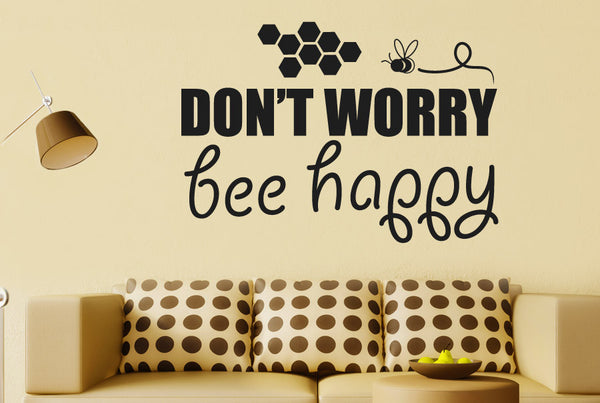 Dont Worry Bee Happy Wall Sticker
