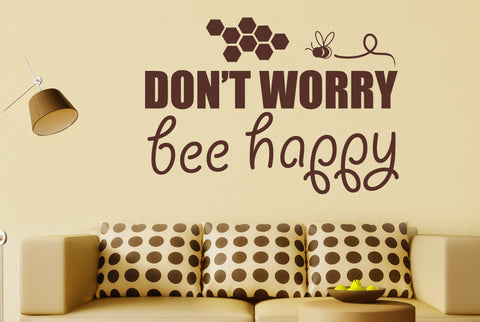Dont Worry Bee Happy Wall Sticker