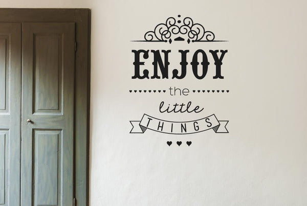 Enjoy The Little Things Wall Sticker