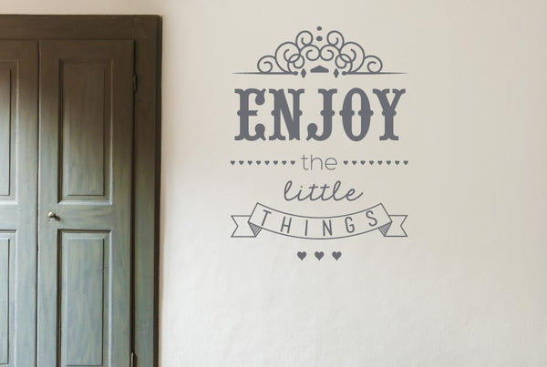 Enjoy The Little Things Wall Sticker