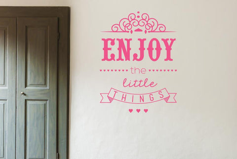 Enjoy The Little Things Wall Sticker