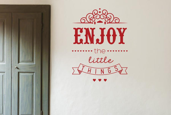 Enjoy The Little Things Wall Sticker