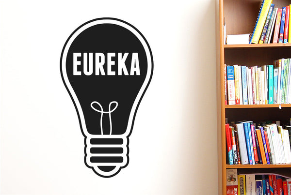 Eureka Light Bulb Wall Sticker