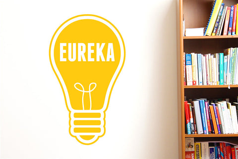 Eureka Light Bulb Wall Sticker