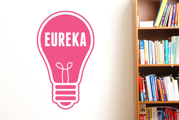 Eureka Light Bulb Wall Sticker