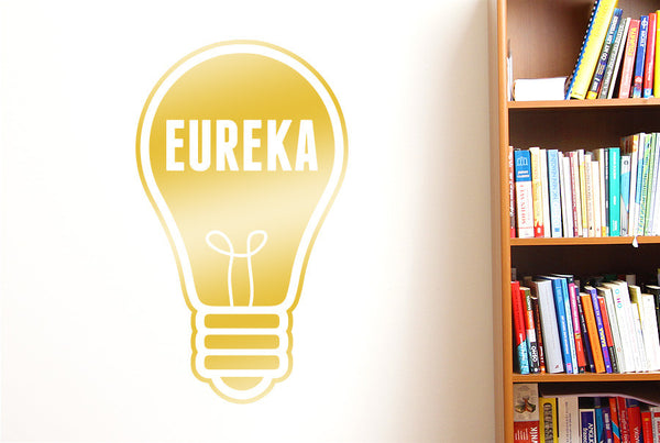 Eureka Light Bulb Wall Sticker