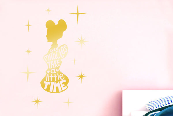 Even Miracles Take A Little Time Wall Sticker