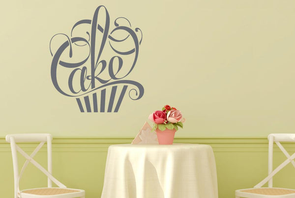 Writing In Form Of A Cake Wall Sticker