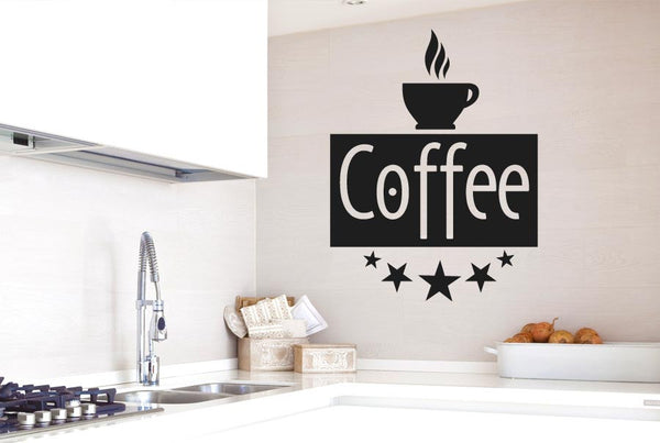 Five Star Coffee Wall Sticker