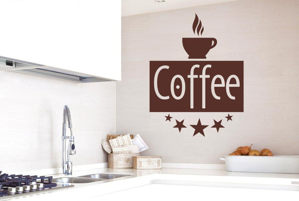Five Star Coffee Wall Sticker