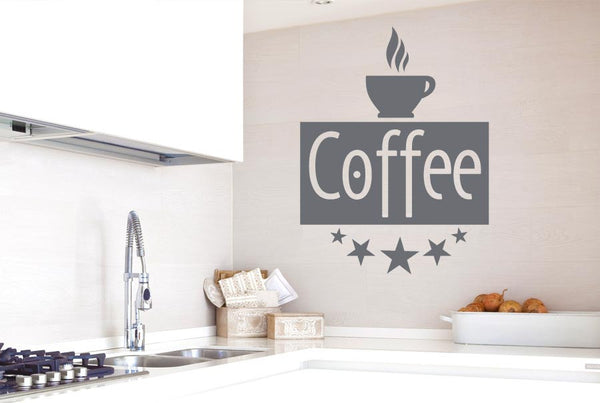 Five Star Coffee Wall Sticker