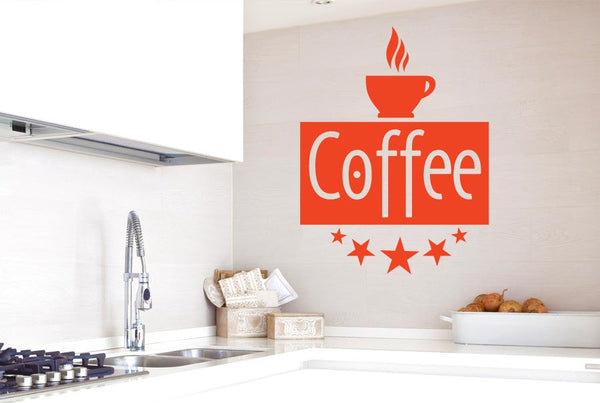Five Star Coffee Wall Sticker