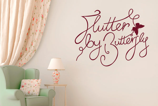 Flutter By Butterfly Wall Sticker