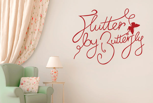 Flutter By Butterfly Wall Sticker