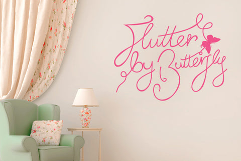 Flutter By Butterfly Wall Sticker