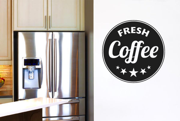 Fresh Coffee Circle Wall Sticker