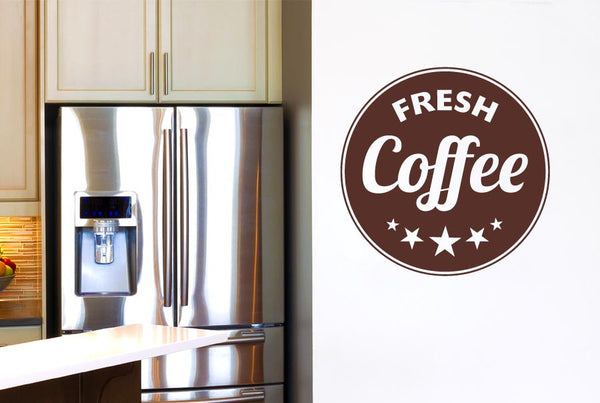 Fresh Coffee Circle Wall Sticker