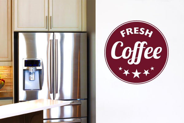 Fresh Coffee Circle Wall Sticker