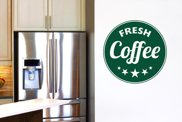 Fresh Coffee Circle Wall Sticker